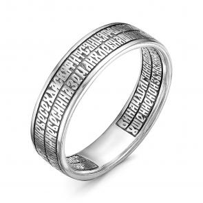 Кольцо из черненого серебра Иордань Б-КО-317 Отче наш фото